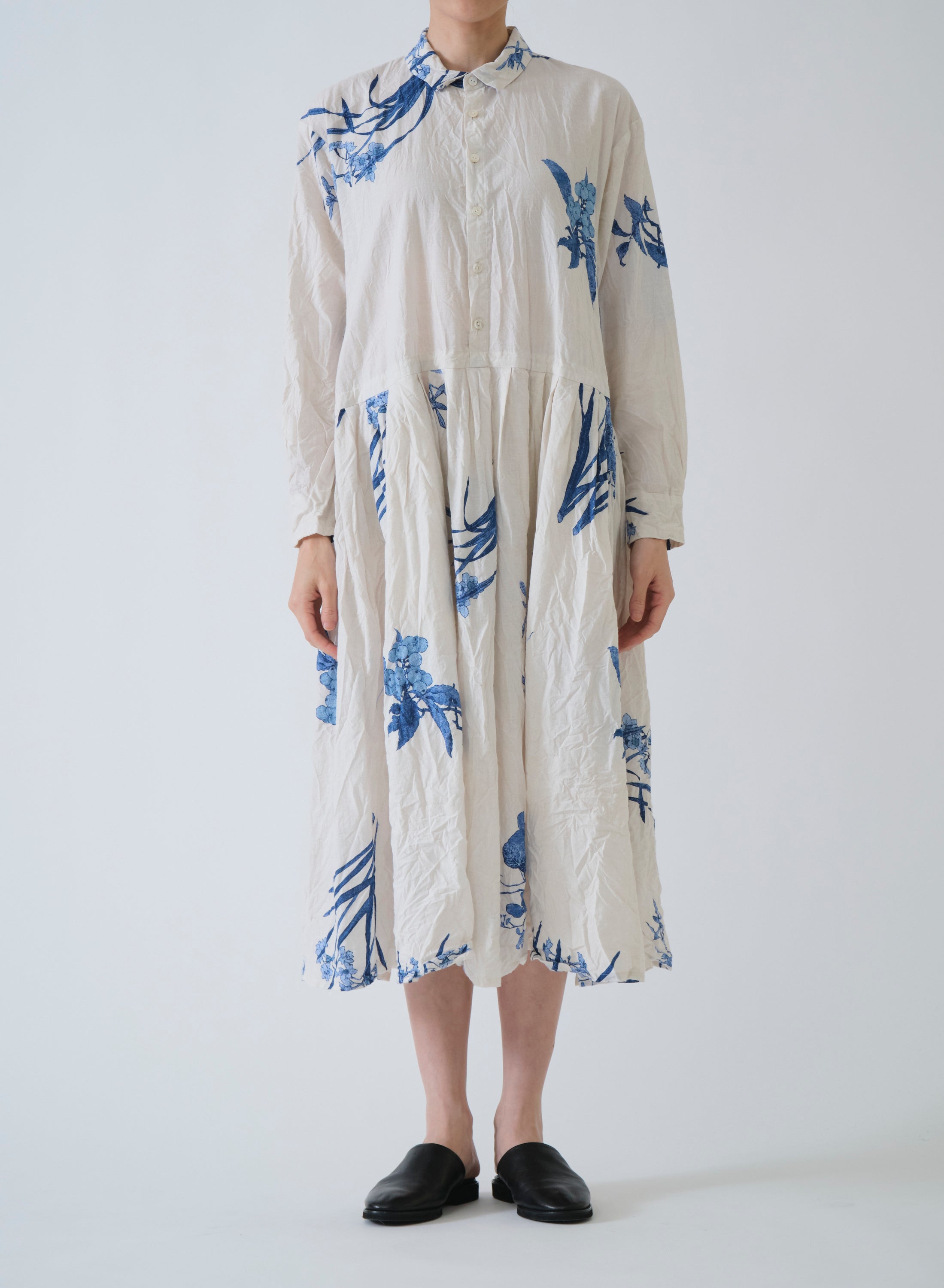 Japonism Flower Print Dress