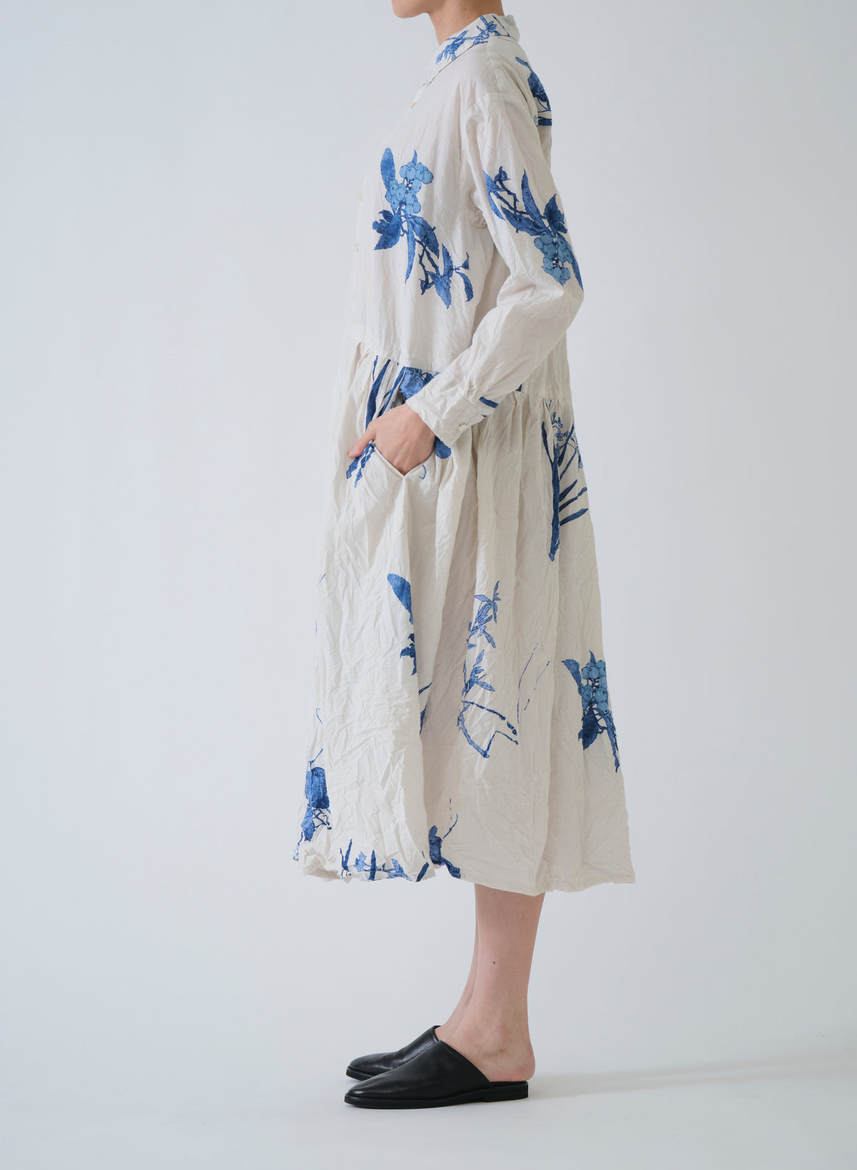 Japonism Flower Print Dress