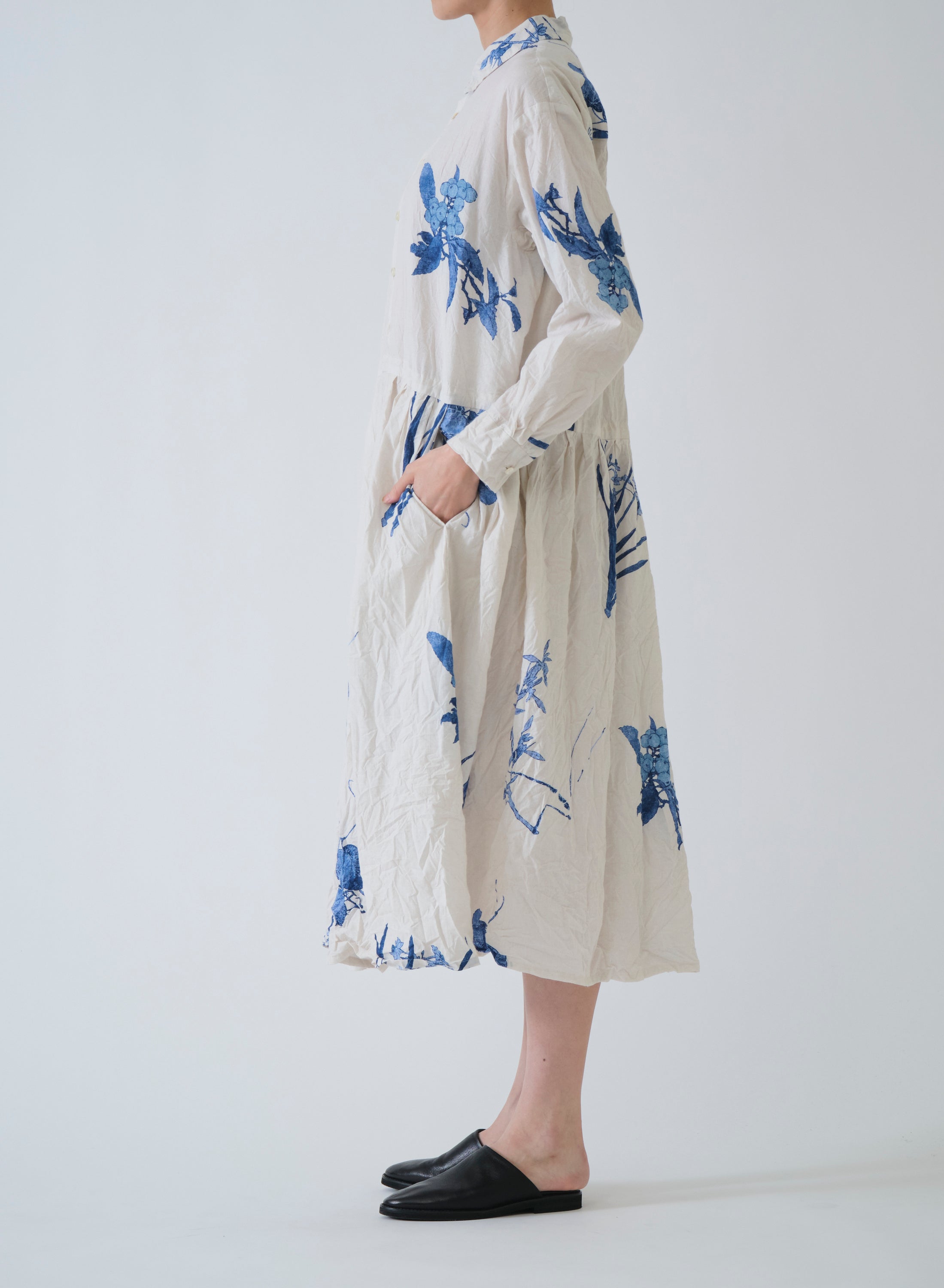 Japonism Flower Print Dress