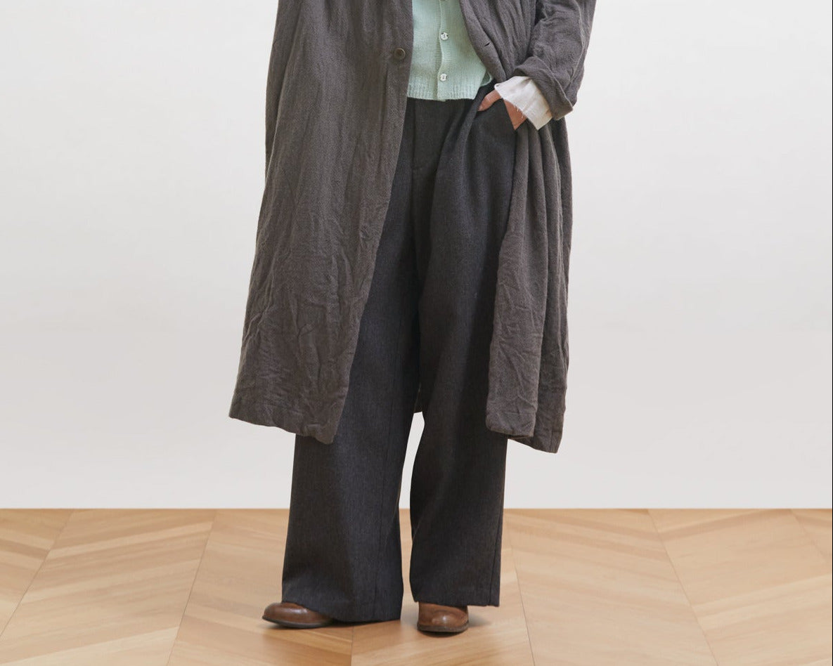 pas de calais | Recycled P/R Pinhead Wide Pants