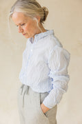Pas de Calais | Washed Cotton Crinkle Classic Shirt