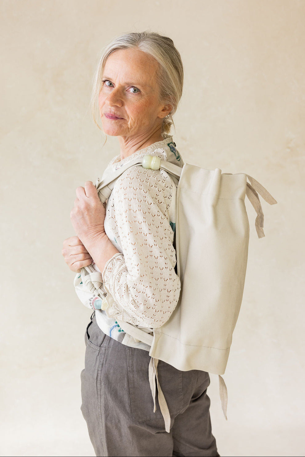 Ivory and jade handbag