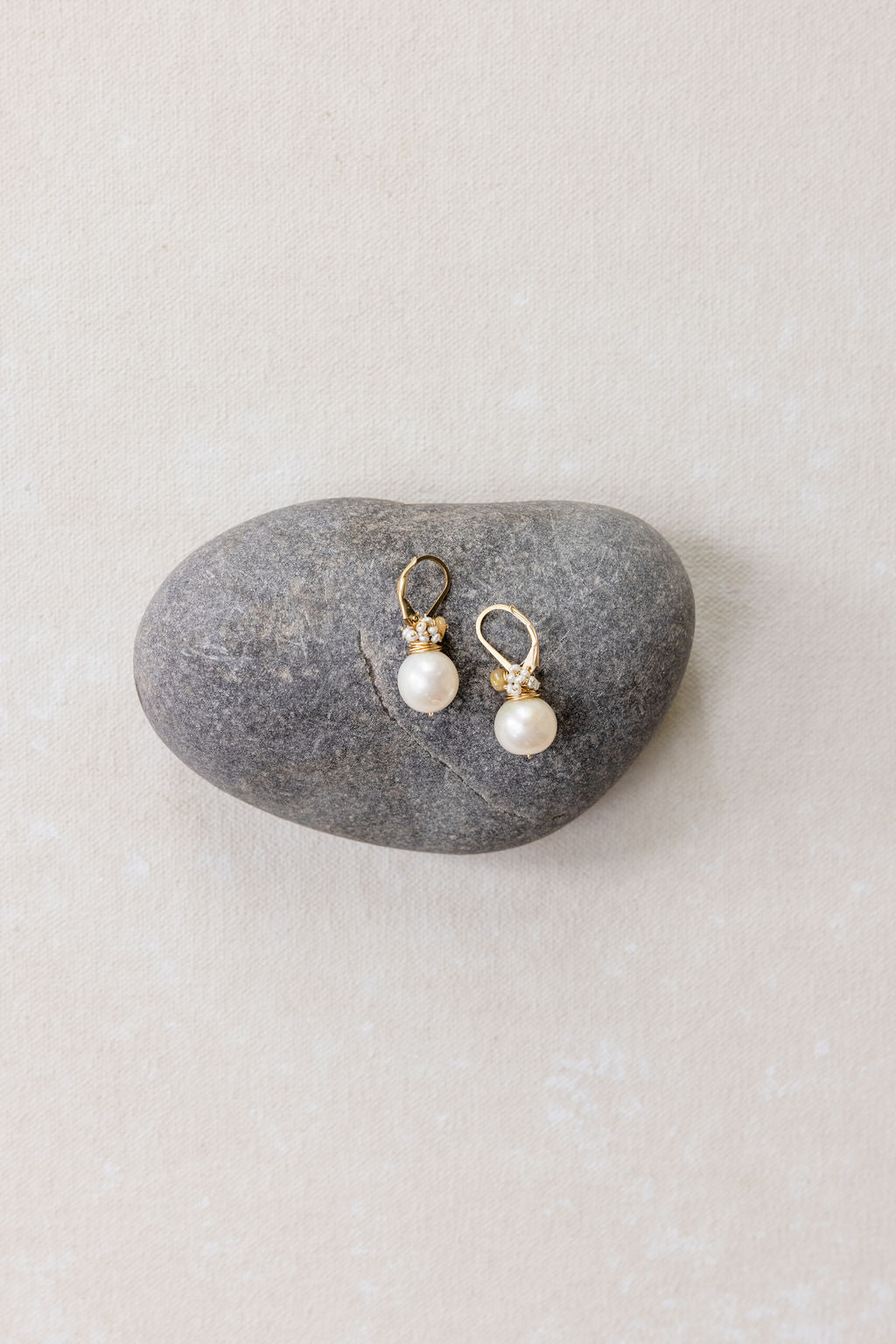 River Song | Round Baroque Pearl Fringe Earrings