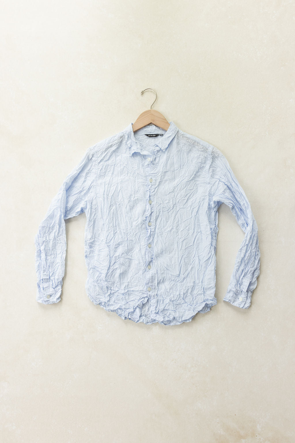 Pas de Calais | Washed Cotton Crinkle Classic Shirt
