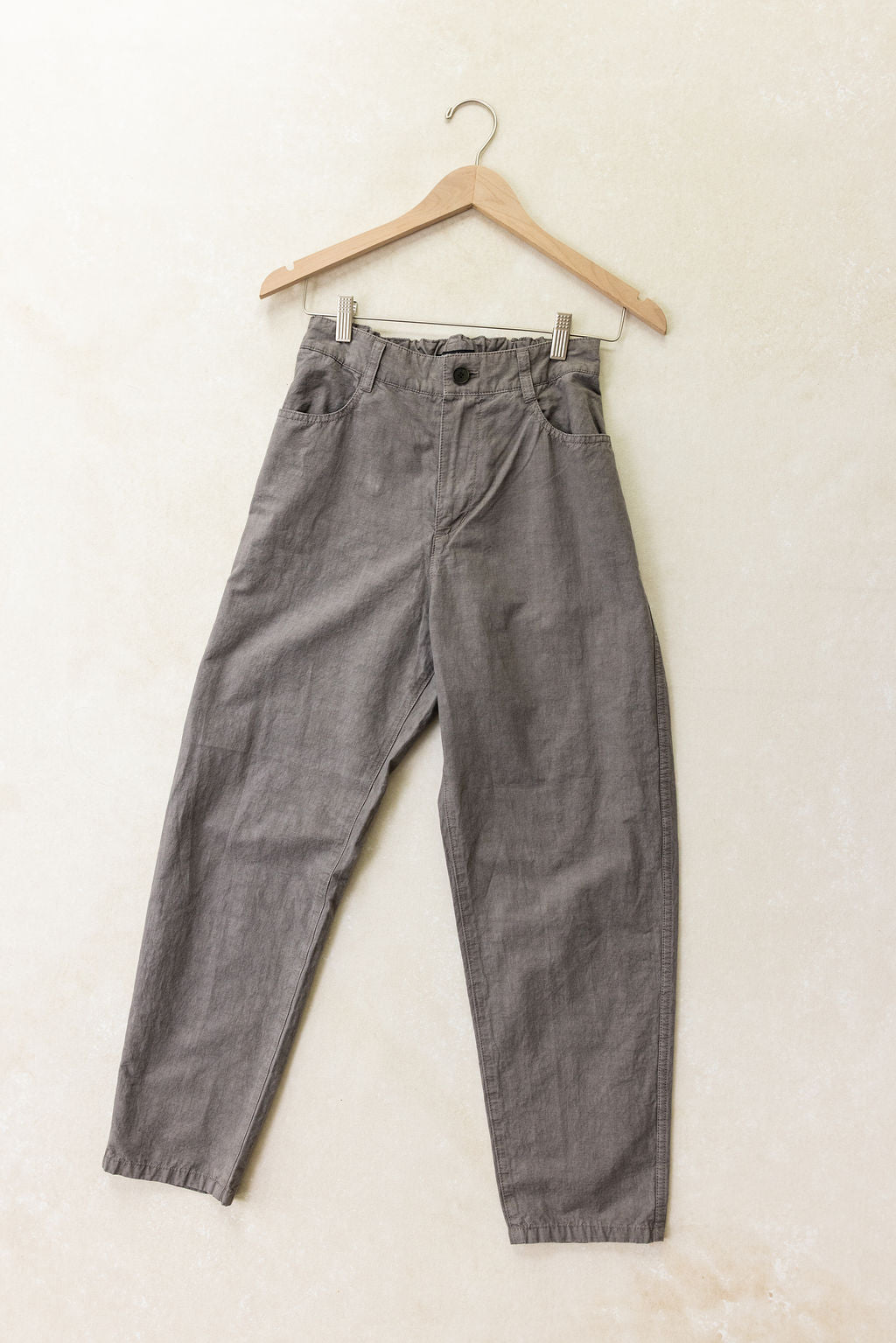 Pas de Calais | C/L High Density Plain Weave Loose Slim Pants