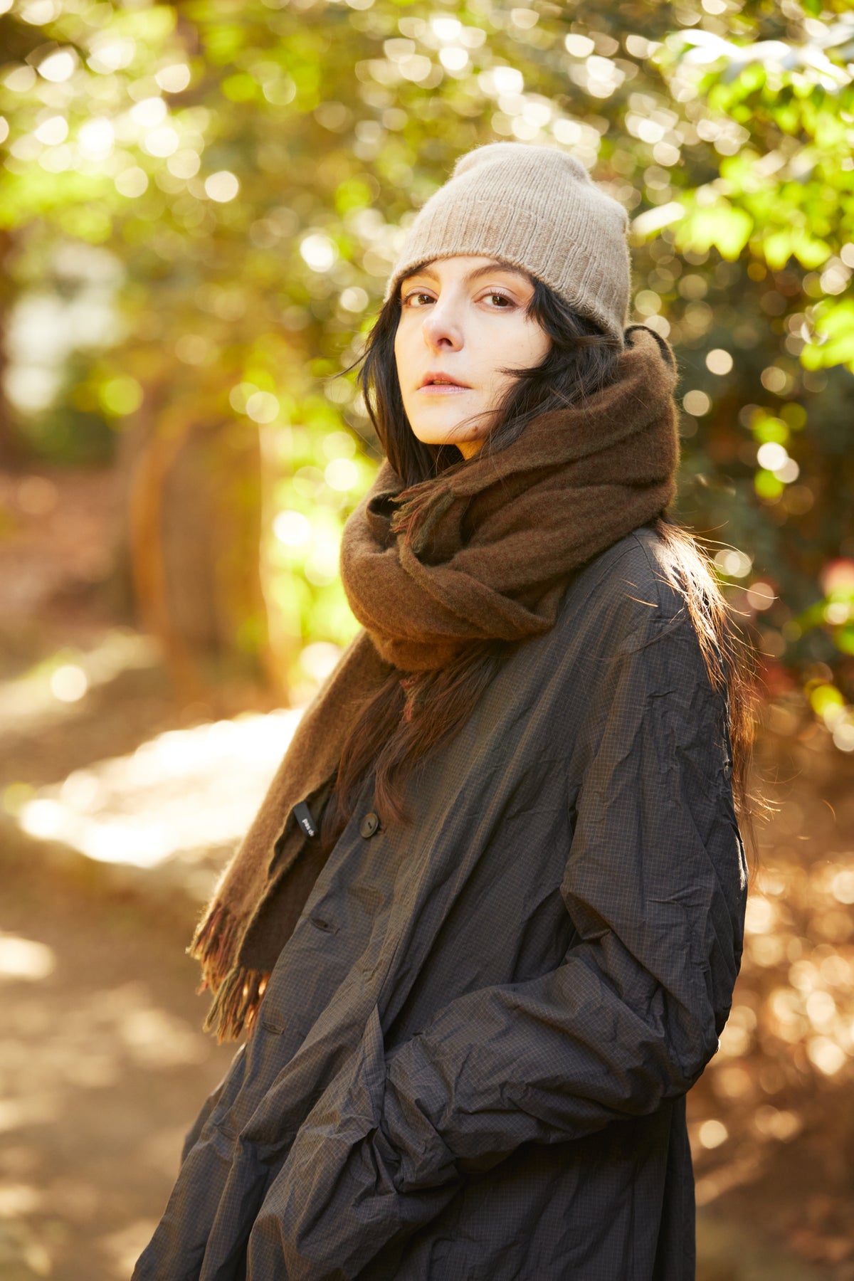 pas de calais |  Cashmere Yarn-Dyed Check Scarf